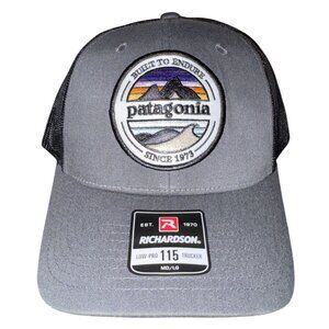 Patagonie [custom] Built To Endure Trucker Hat Gray Mesh Back Richardson 115 MD/